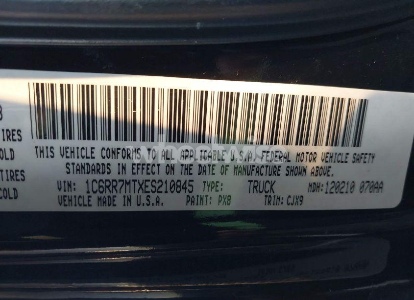 Photo 9 of 2014 Ram 1500 SPORT (VIN 1C6RR7MTXES210845)