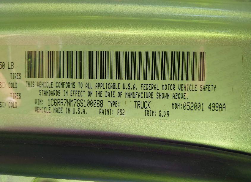 Photo 9 of 2016 Ram 1500 LARAMIE (VIN 1C6RR7NM7GS100068)