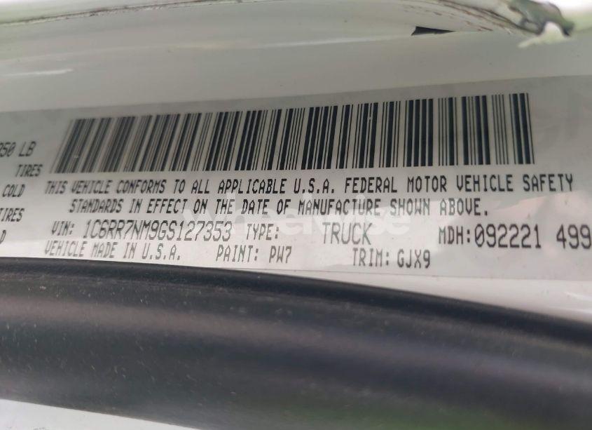 Photo 9 of 2016 Ram 1500 LARAMIE (VIN 1C6RR7NM9GS127353)