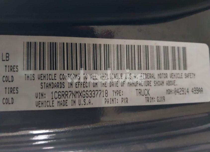 Photo 9 of 2016 Ram 1500 LARAMIE (VIN 1C6RR7NMXGS337718)