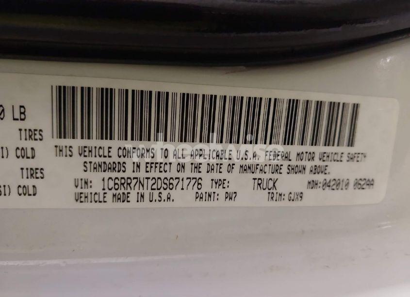 Photo 9 of 2013 Ram 1500 LARAMIE (VIN 1C6RR7NT2DS671776)