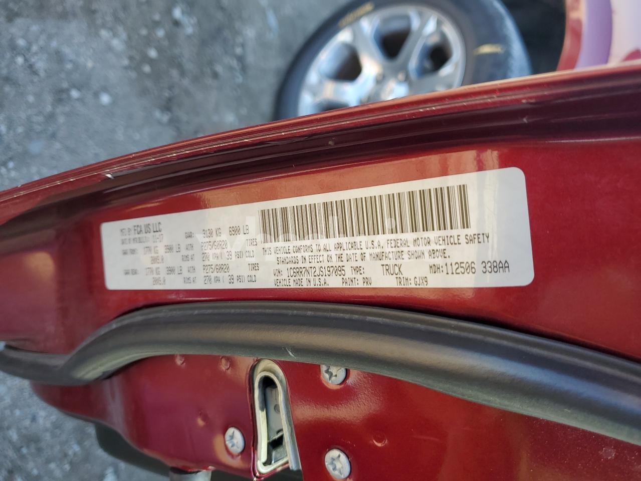 Photo 13 of 2018 RAM 1500 LARAMIE (VIN 1C6RR7NT2JS197095)