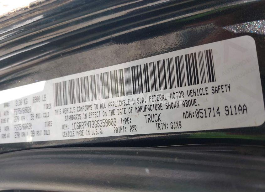 Photo 9 of 2016 Ram 1500 LARAMIE (VIN 1C6RR7NT3GS359003)