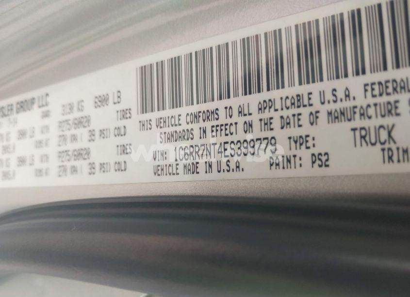 Photo 9 of 2014 Ram 1500 LARAMIE (VIN 1C6RR7NT4ES399779)