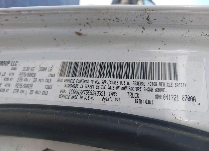 Photo 9 of 2014 Ram 1500 LARAMIE (VIN 1C6RR7NT5ES343351)