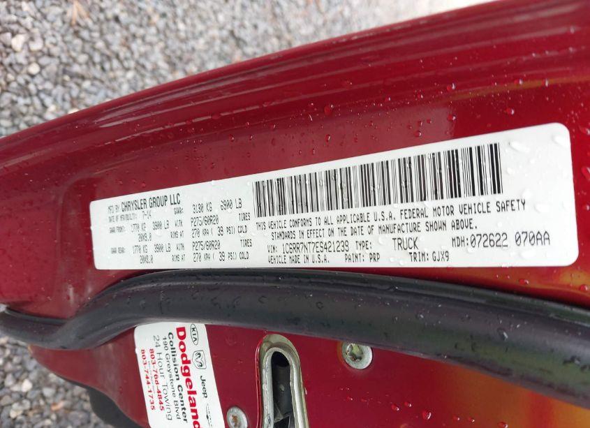 Photo 9 of 2014 Ram 1500 LARAMIE (VIN 1C6RR7NT7ES421239)