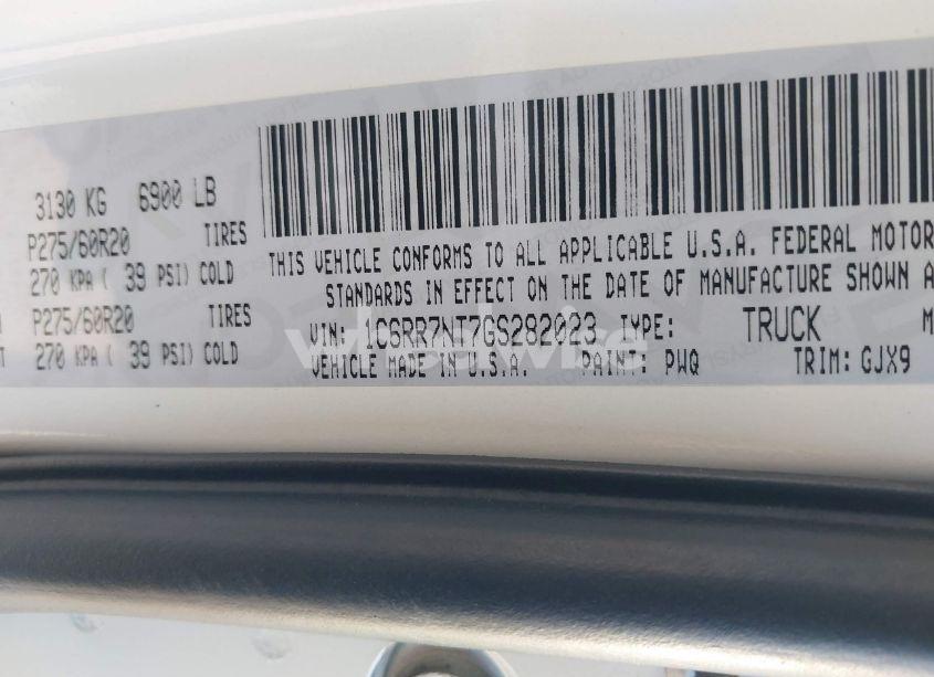 Photo 9 of 2016 Ram 1500 LARAMIE (VIN 1C6RR7NT7GS282023)