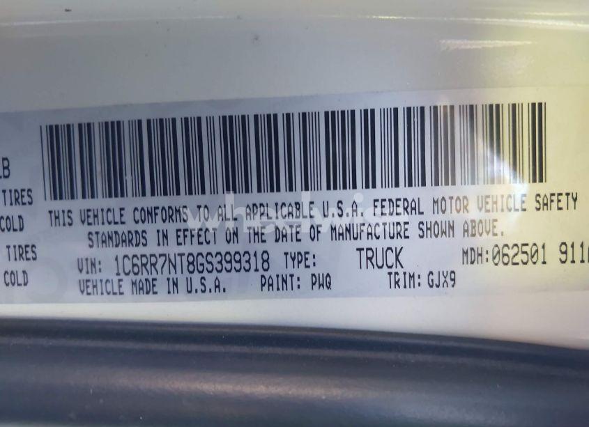 Photo 9 of 2016 Ram 1500 LARAMIE (VIN 1C6RR7NT8GS399318)