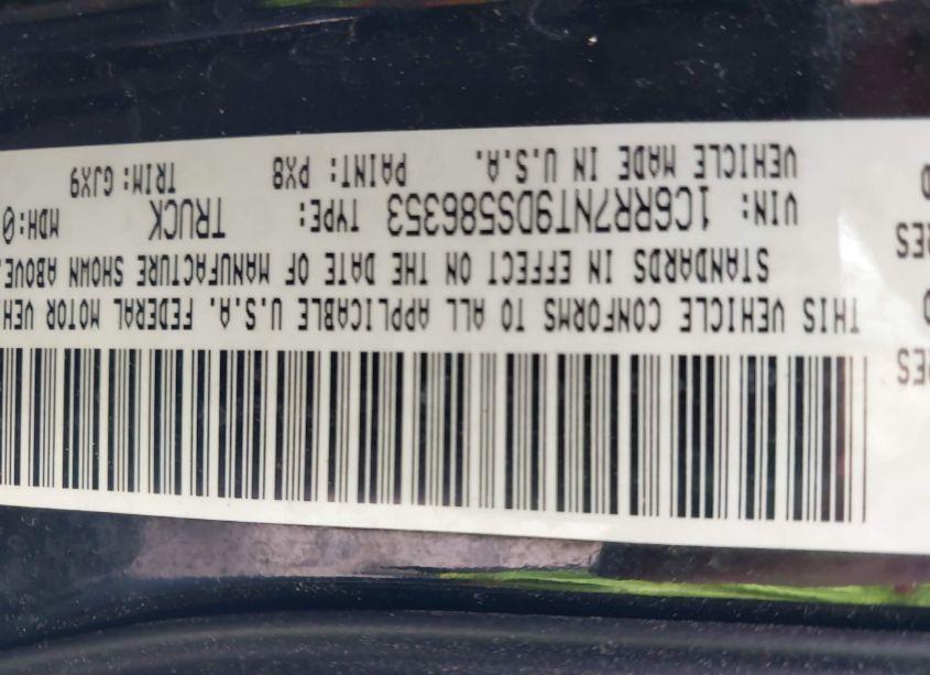 Photo 9 of 2013 Ram 1500 LARAMIE (VIN 1C6RR7NT9DS586353)