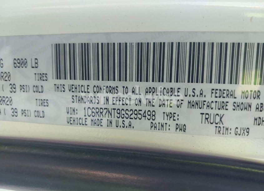 Photo 9 of 2016 Ram 1500 LARAMIE (VIN 1C6RR7NT9GS295498)