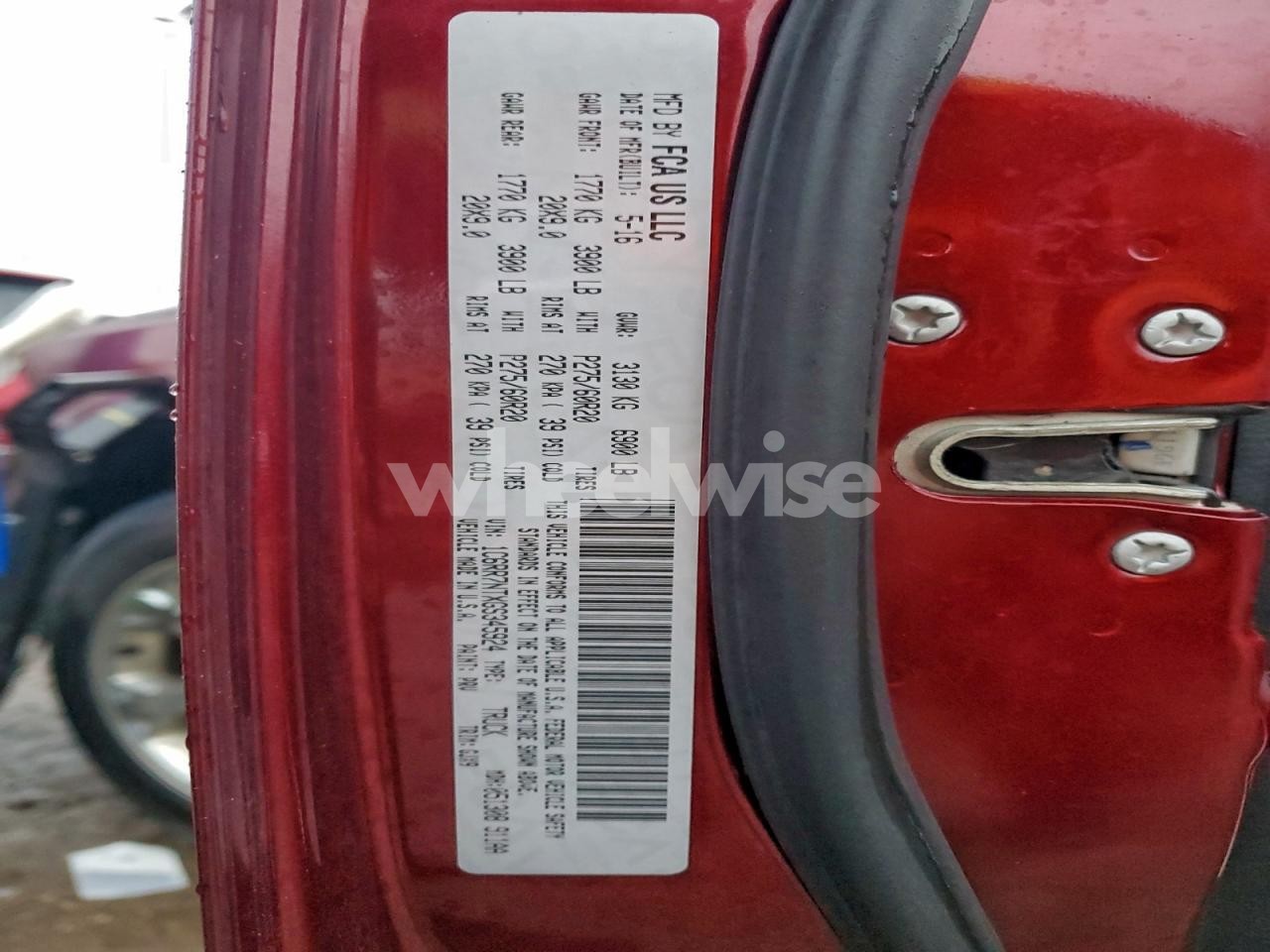 Photo 13 of 2016 RAM 1500 LARAMIE (VIN 1C6RR7NTXGS345924)