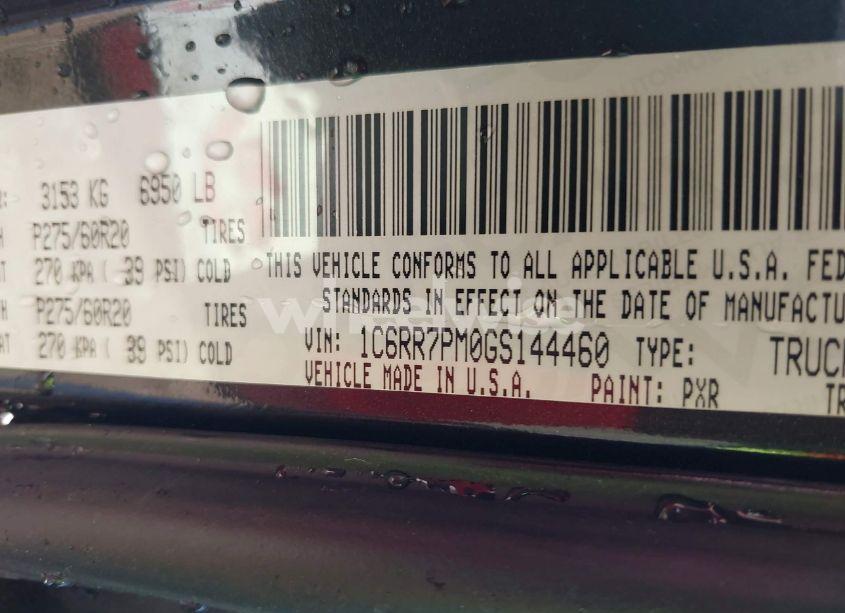 Photo 9 of 2016 Ram 1500 LONGHORN (VIN 1C6RR7PM0GS144460)