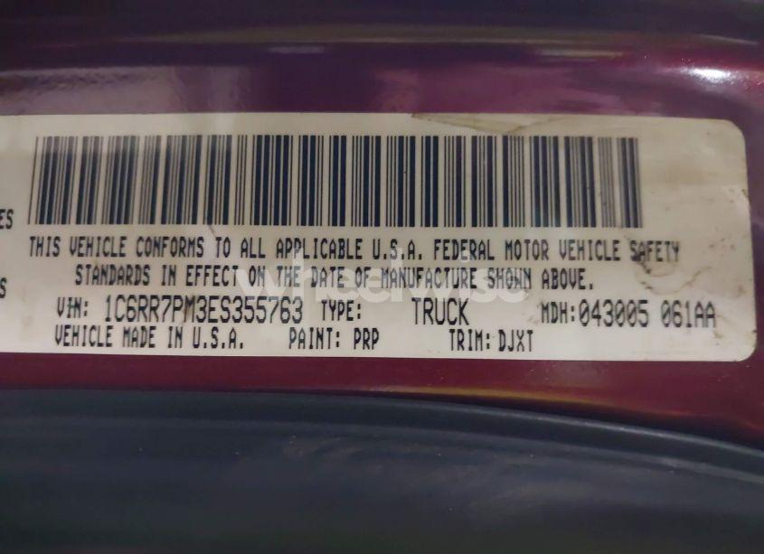 Photo 9 of 2014 Ram 1500 LONGHORN (VIN 1C6RR7PM3ES355763)