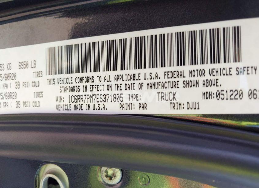 Photo 9 of 2014 Ram 1500 LONGHORN (VIN 1C6RR7PM7ES371805)