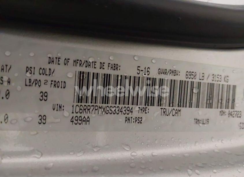 Photo 9 of 2016 Ram 1500 LONGHORN (VIN 1C6RR7PMXGS334394)