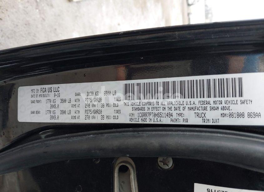 Photo 9 of 2017 Ram 1500 (VIN 1C6RR7PT0HS511494)