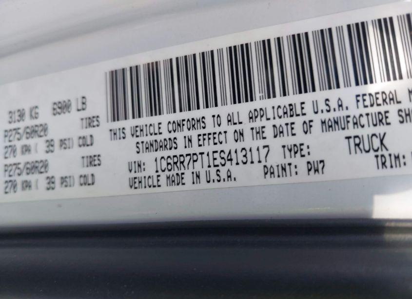 Photo 9 of 2014 Ram 1500 LONGHORN LIMITED (VIN 1C6RR7PT1ES413117)