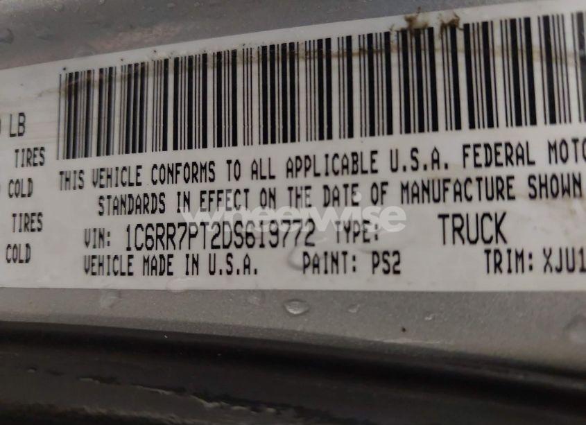 Photo 9 of 2013 Ram 1500 LARAMIE LONGHORN EDITION (VIN 1C6RR7PT2DS619772)