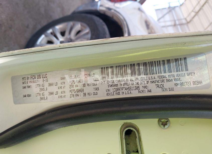 Photo 9 of 2017 Ram 1500 LONGHORN (VIN 1C6RR7PT4HS511305)