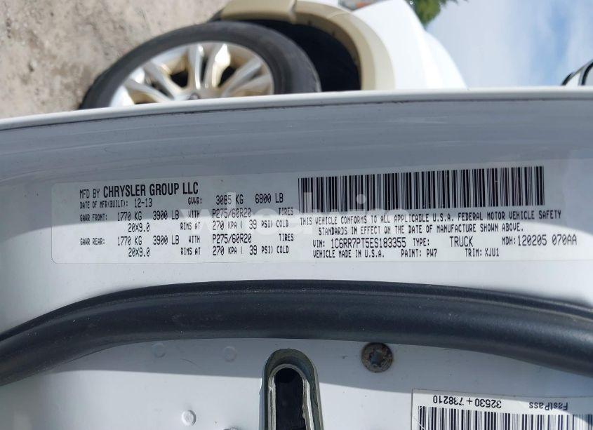 Photo 9 of 2014 Ram 1500 LONGHORN (VIN 1C6RR7PT5ES183355)