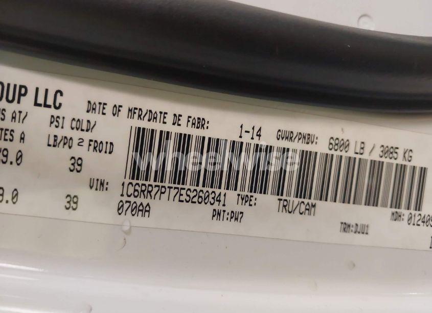 Photo 9 of 2014 Ram 1500 LONGHORN (VIN 1C6RR7PT7ES260341)