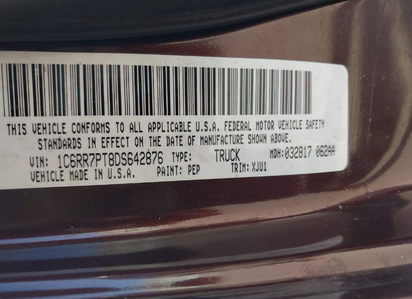 Photo 9 of 2013 Ram 1500 LARAMIE LONGHORN EDITION (VIN 1C6RR7PT8DS642876)