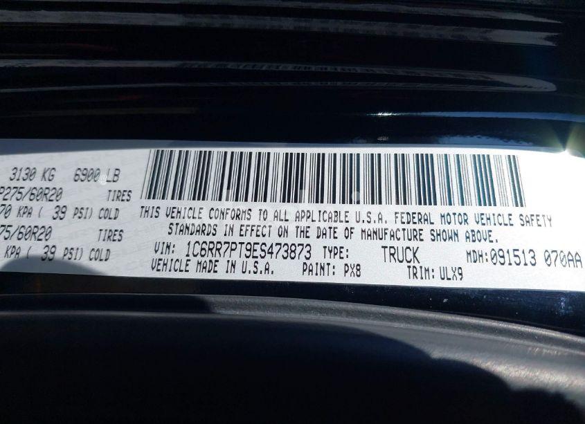 Photo 9 of 2014 Ram 1500 LONGHORN LIMITED (VIN 1C6RR7PT9ES473873)