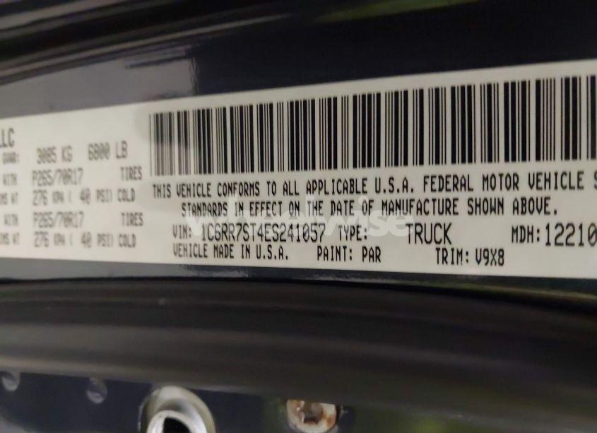 Photo 9 of 2014 Ram 1500 TRADESMAN (VIN 1C6RR7ST4ES241057)