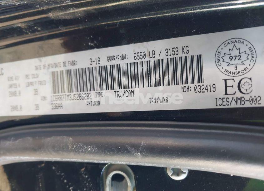 Photo 9 of 2018 Ram 1500 SLT (VIN 1C6RR7TM3JS286282)