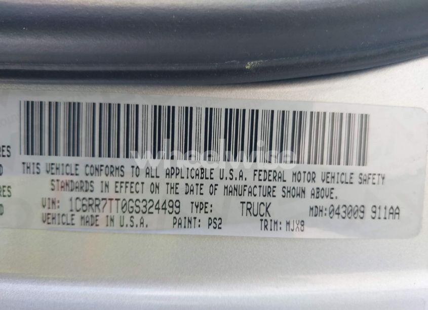 Photo 9 of 2016 Ram 1500 SLT (VIN 1C6RR7TT0GS324499)