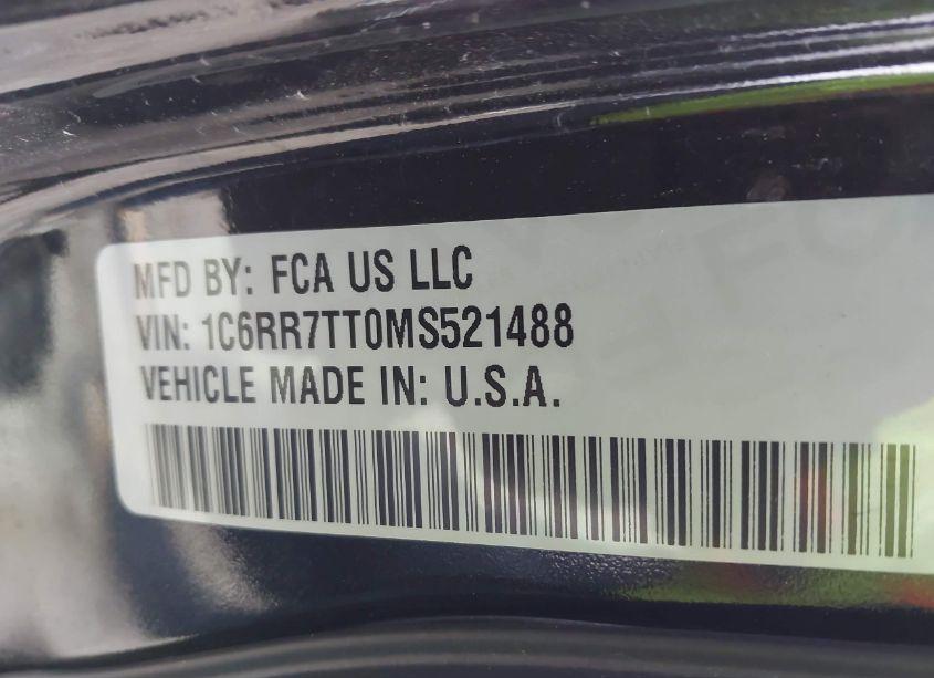 Photo 9 of 2021 Ram 1500 CLASSIC SLT 4X4 6'4 BOX (VIN 1C6RR7TT0MS521488)