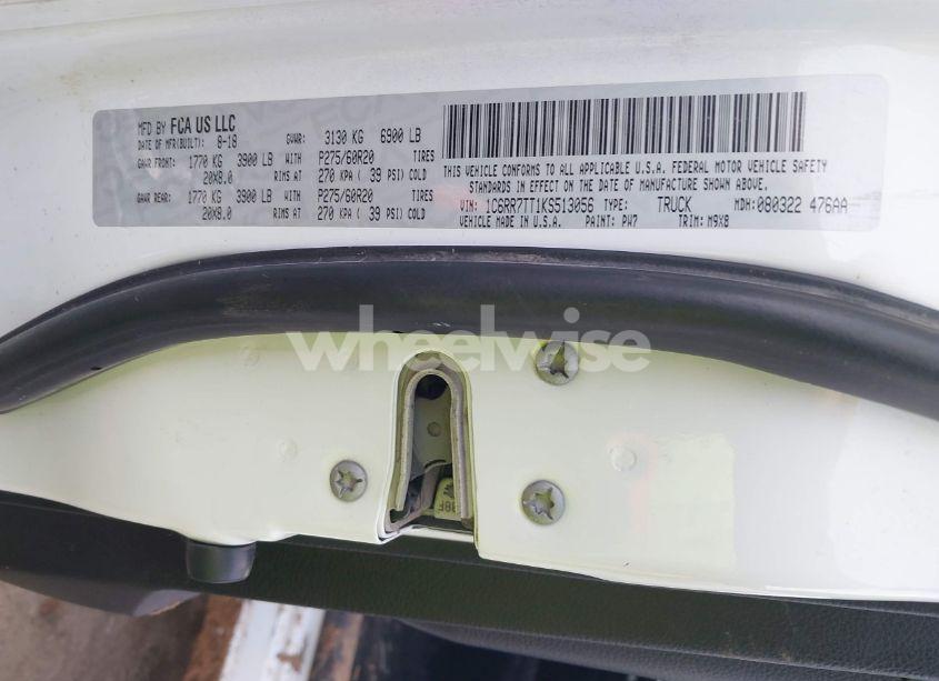 Photo 9 of 2019 Ram 1500 CLASSIC BIG HORN 4X4 6'4 BOX (VIN 1C6RR7TT1KS513056)