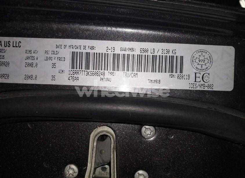 Photo 9 of 2019 Ram 1500 CLASSIC SLT (VIN 1C6RR7TT3KS608248)