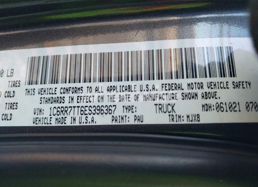 Photo 9 of 2014 Ram 1500 BIG HORN (VIN 1C6RR7TT6ES396367)