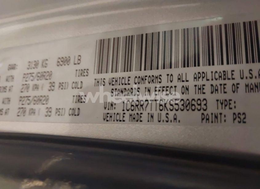 Photo 9 of 2019 Ram 1500 CLASSIC BIG HORN 4X4 6'4 BOX (VIN 1C6RR7TT6KS530693)