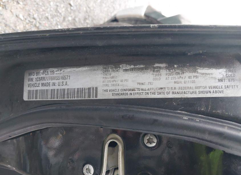 Photo 9 of 2021 Ram 1500 CLASSIC (VIN 1C6RR7TT6MS516571)