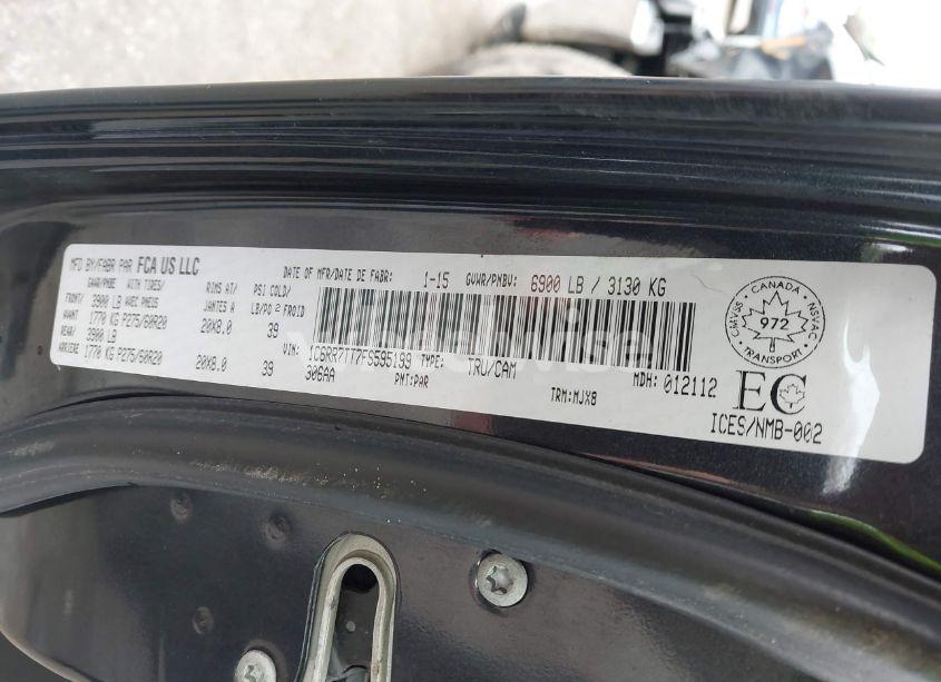 Photo 9 of 2015 Ram 1500 SLT (VIN 1C6RR7TT7FS595199)