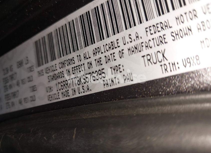 Photo 9 of 2019 Ram 1500 CLASSIC SLT 4X4 6'4 BOX (VIN 1C6RR7TT8KS576395)