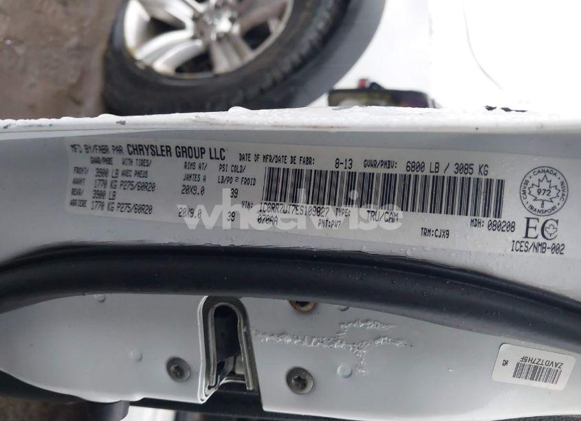 Photo 9 of 2014 Ram 1500 SPORT (VIN 1C6RR7UT7ES109827)