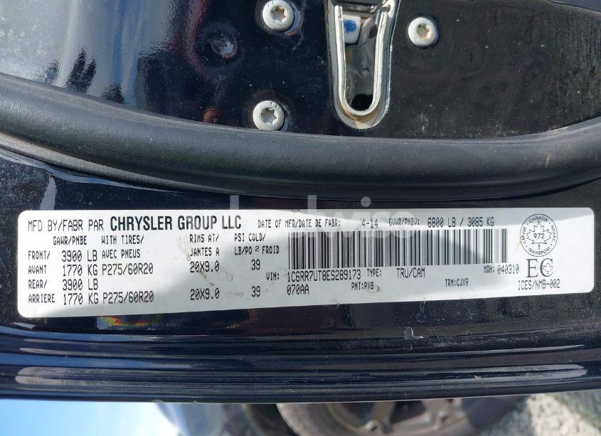 Photo 9 of 2014 Ram 1500 SPORT (VIN 1C6RR7UT8ES289173)