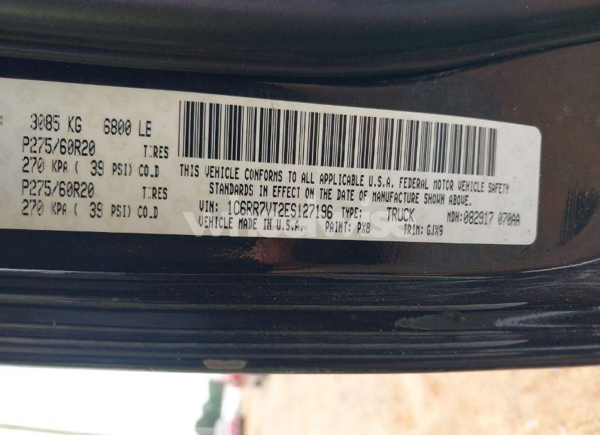 Photo 9 of 2014 Ram 1500 LARAMIE (VIN 1C6RR7VT2ES127196)