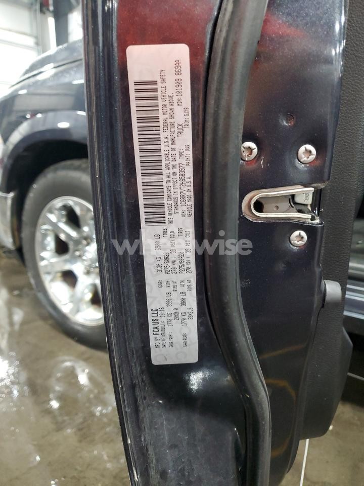 Photo 12 of 2017 RAM 1500 LARAMIE (VIN 1C6RR7VT2HS583977)