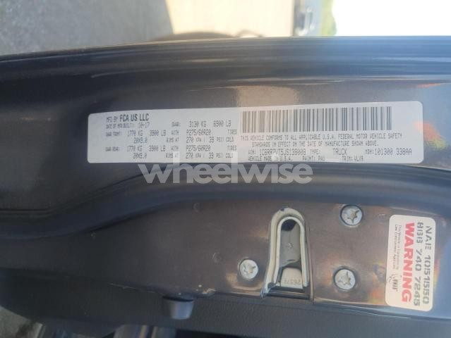 Photo 12 of 2018 RAM 1500 LARAMIE (VIN 1C6RR7VT5JS138008)