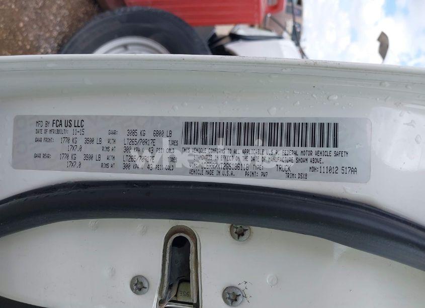 Photo 9 of 2016 Ram 1500 SSV (VIN 1C6RR7XT2GS186118)