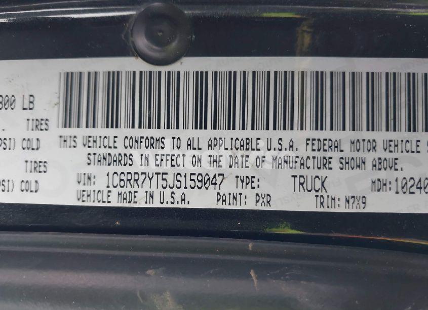 Photo 9 of 2018 Ram 1500 REBEL 4X4 5'7 BOX (VIN 1C6RR7YT5JS159047)