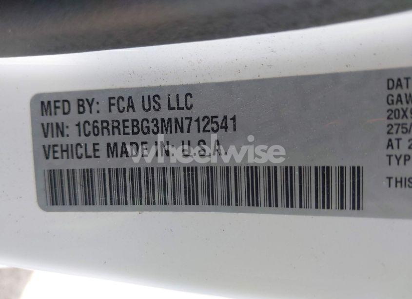 Photo 9 of 2021 Ram 1500 BIG HORN 4X2 6'4 BOX (VIN 1C6RREBG3MN712541)