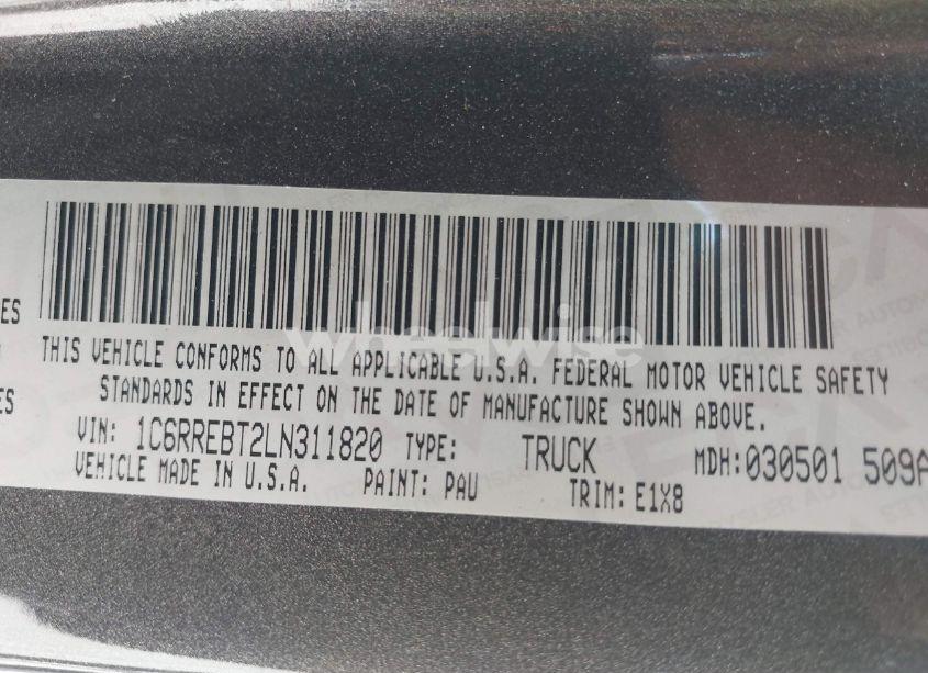 Photo 9 of 2020 Ram 1500 BIG HORN 4X2 6'4 BOX (VIN 1C6RREBT2LN311820)