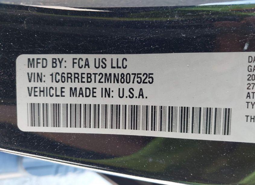 Photo 9 of 2021 Ram 1500 BIG HORN 4X2 6'4 BOX (VIN 1C6RREBT2MN807525)