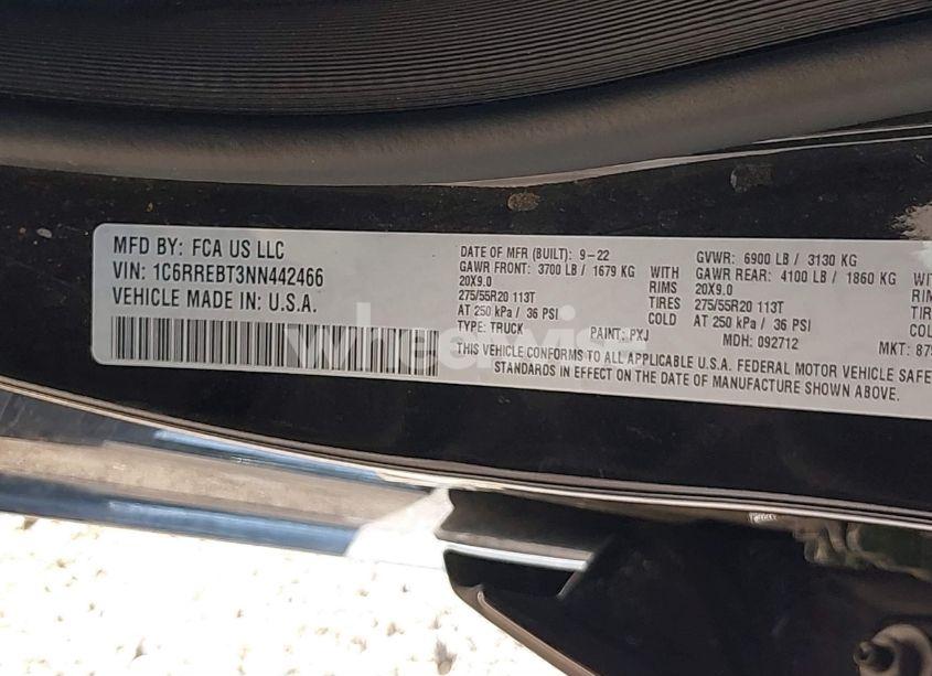 Photo 9 of 2022 Ram 1500 LONE STAR 4X2 6'4 BOX (VIN 1C6RREBT3NN442466)