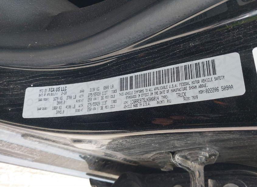 Photo 9 of 2020 Ram 1500 LONE STAR 4X2 6'4 BOX (VIN 1C6RREBT5LN306014)